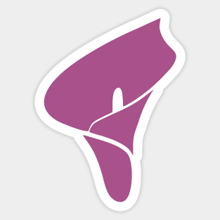 purple calla lily flower Sticker